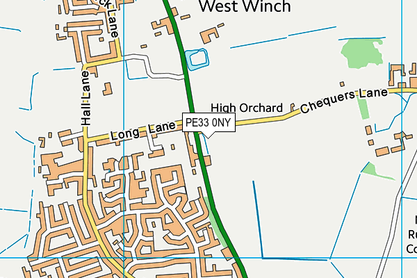 PE33 0NY map - OS VectorMap District (Ordnance Survey)