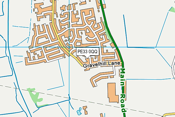 PE33 0QQ map - OS VectorMap District (Ordnance Survey) PE33 0QQ map - OS VectorMap District (Ordnance Survey)
