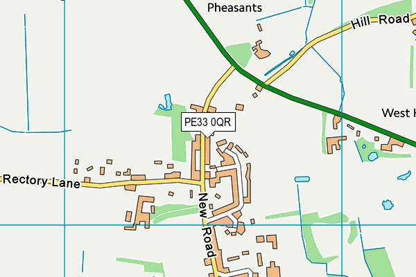 PE33 0QR map - OS VectorMap District (Ordnance Survey) PE33 0QR map - OS VectorMap District (Ordnance Survey)