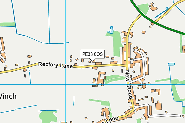 PE33 0QS map - OS VectorMap District (Ordnance Survey) PE33 0QS map - OS VectorMap District (Ordnance Survey)