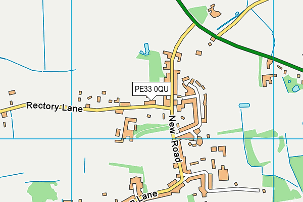 PE33 0QU map - OS VectorMap District (Ordnance Survey) PE33 0QU map - OS VectorMap District (Ordnance Survey)