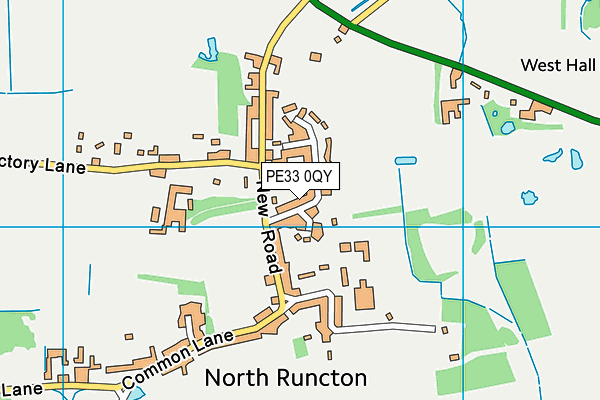 PE33 0QY map - OS VectorMap District (Ordnance Survey) PE33 0QY map - OS VectorMap District (Ordnance Survey)