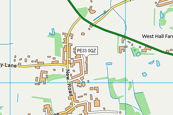PE33 0QZ map - OS VectorMap District (Ordnance Survey) PE33 0QZ map - OS VectorMap District (Ordnance Survey)
