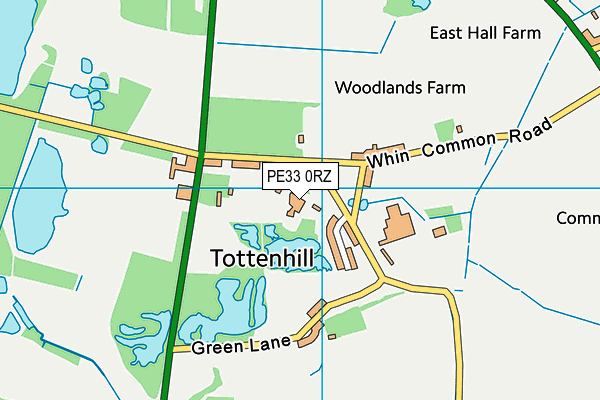 PE33 0RZ map - OS VectorMap District (Ordnance Survey) PE33 0RZ map - OS VectorMap District (Ordnance Survey)