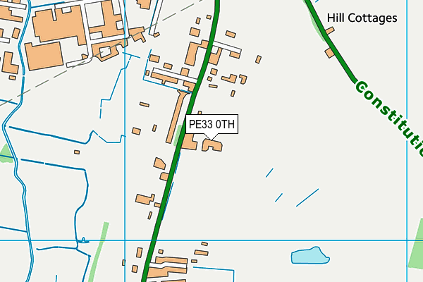PE33 0TH map - OS VectorMap District (Ordnance Survey)