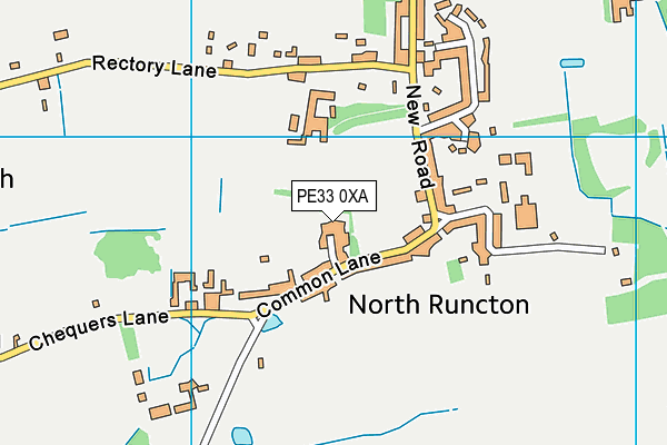 PE33 0XA map - OS VectorMap District (Ordnance Survey) PE33 0XA map - OS VectorMap District (Ordnance Survey)