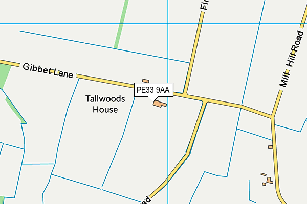 PE33 9AA map - OS VectorMap District (Ordnance Survey) PE33 9AA map - OS VectorMap District (Ordnance Survey)