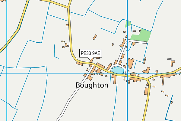 PE33 9AE map - OS VectorMap District (Ordnance Survey) PE33 9AE map - OS VectorMap District (Ordnance Survey)