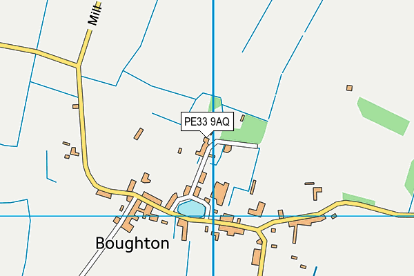 PE33 9AQ map - OS VectorMap District (Ordnance Survey) PE33 9AQ map - OS VectorMap District (Ordnance Survey)