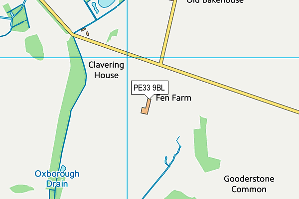 PE33 9BL map - OS VectorMap District (Ordnance Survey) PE33 9BL map - OS VectorMap District (Ordnance Survey)