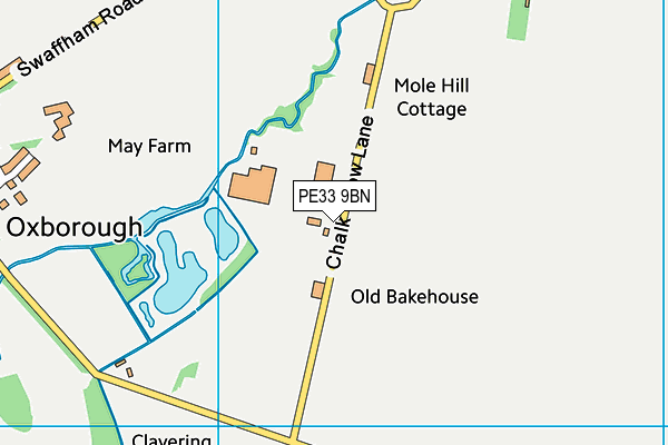 PE33 9BN map - OS VectorMap District (Ordnance Survey) PE33 9BN map - OS VectorMap District (Ordnance Survey)