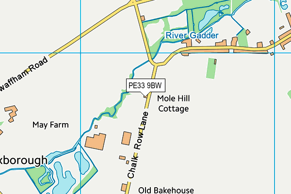 PE33 9BW map - OS VectorMap District (Ordnance Survey) PE33 9BW map - OS VectorMap District (Ordnance Survey)