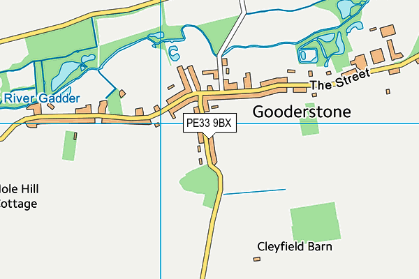 PE33 9BX map - OS VectorMap District (Ordnance Survey) PE33 9BX map - OS VectorMap District (Ordnance Survey)