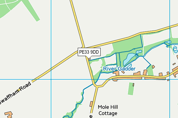 PE33 9DD map - OS VectorMap District (Ordnance Survey) PE33 9DD map - OS VectorMap District (Ordnance Survey)