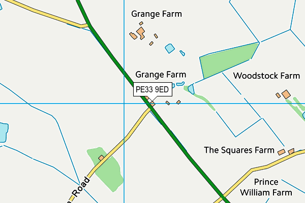 PE33 9ED map - OS VectorMap District (Ordnance Survey) PE33 9ED map - OS VectorMap District (Ordnance Survey)