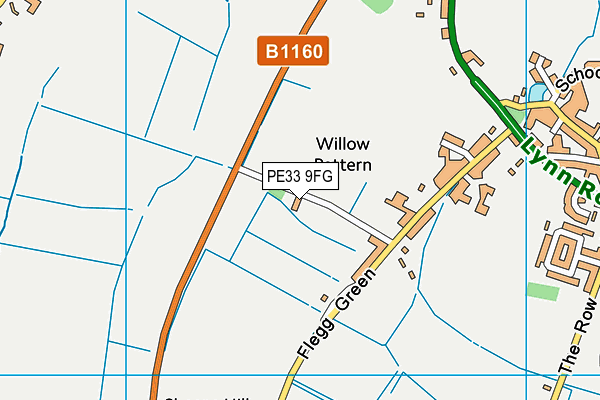 PE33 9FG map - OS VectorMap District (Ordnance Survey) PE33 9FG map - OS VectorMap District (Ordnance Survey)