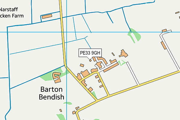PE33 9GH map - OS VectorMap District (Ordnance Survey)