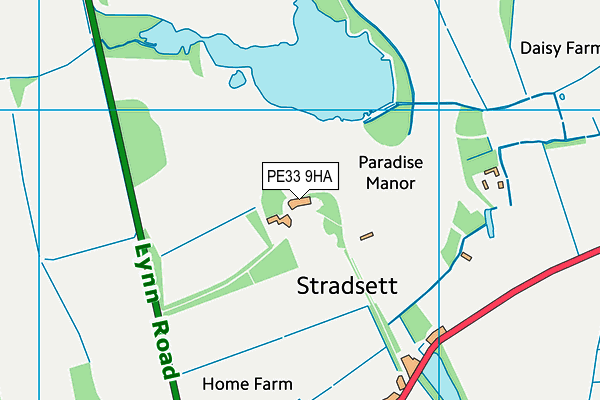 PE33 9HA map - OS VectorMap District (Ordnance Survey) PE33 9HA map - OS VectorMap District (Ordnance Survey)