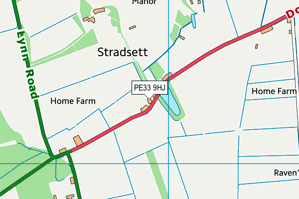 PE33 9HJ map - OS VectorMap District (Ordnance Survey) PE33 9HJ map - OS VectorMap District (Ordnance Survey)