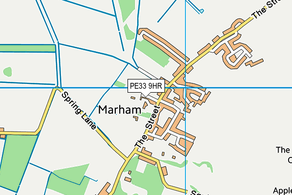 PE33 9HR map - OS VectorMap District (Ordnance Survey) PE33 9HR map - OS VectorMap District (Ordnance Survey)