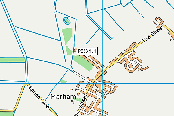PE33 9JH map - OS VectorMap District (Ordnance Survey) PE33 9JH map - OS VectorMap District (Ordnance Survey)