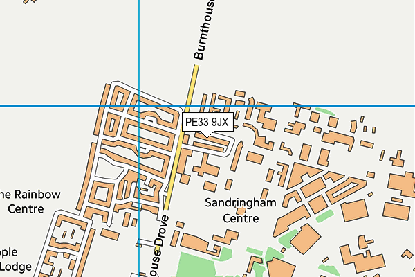 PE33 9JX map - OS VectorMap District (Ordnance Survey) PE33 9JX map - OS VectorMap District (Ordnance Survey)