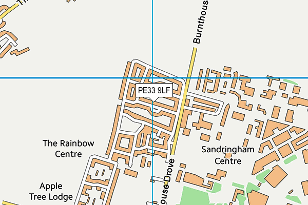 PE33 9LF map - OS VectorMap District (Ordnance Survey) PE33 9LF map - OS VectorMap District (Ordnance Survey)