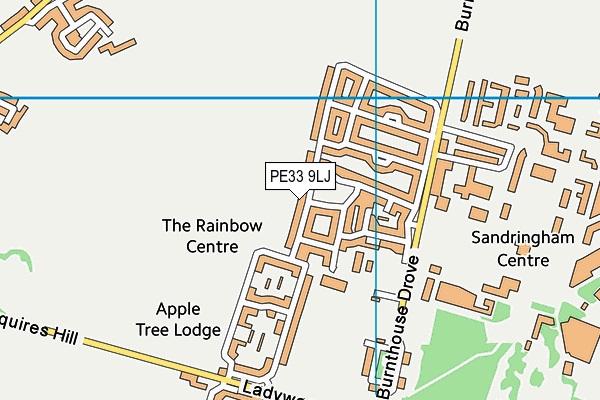 PE33 9LJ map - OS VectorMap District (Ordnance Survey) PE33 9LJ map - OS VectorMap District (Ordnance Survey)