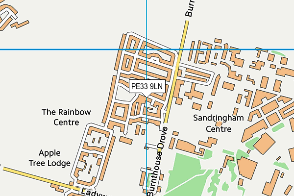 PE33 9LN map - OS VectorMap District (Ordnance Survey) PE33 9LN map - OS VectorMap District (Ordnance Survey)