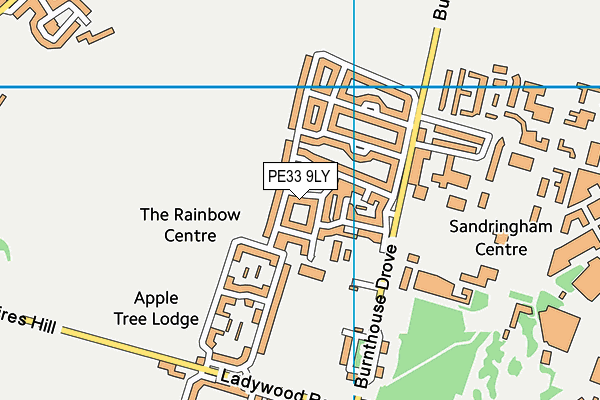 PE33 9LY map - OS VectorMap District (Ordnance Survey) PE33 9LY map - OS VectorMap District (Ordnance Survey)