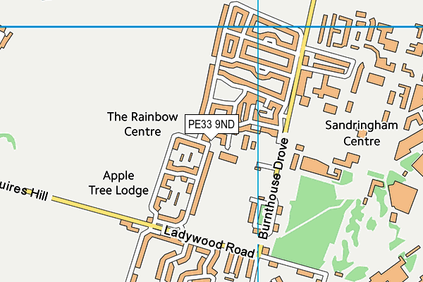 PE33 9ND map - OS VectorMap District (Ordnance Survey) PE33 9ND map - OS VectorMap District (Ordnance Survey)