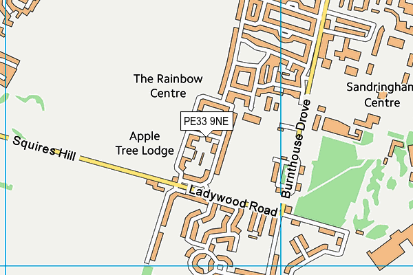 PE33 9NE map - OS VectorMap District (Ordnance Survey) PE33 9NE map - OS VectorMap District (Ordnance Survey)