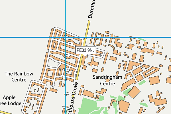 PE33 9NJ map - OS VectorMap District (Ordnance Survey) PE33 9NJ map - OS VectorMap District (Ordnance Survey)