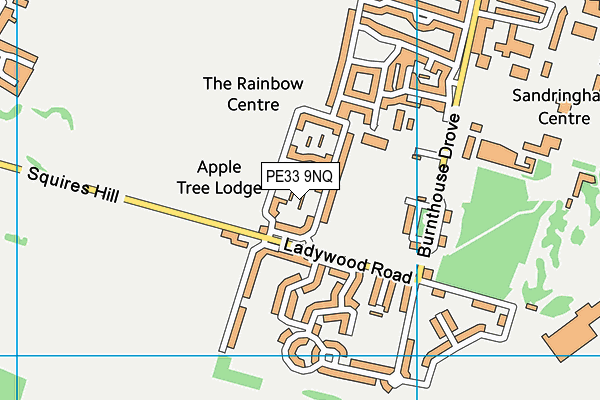 PE33 9NQ map - OS VectorMap District (Ordnance Survey) PE33 9NQ map - OS VectorMap District (Ordnance Survey)