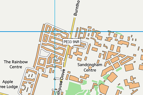 PE33 9NR map - OS VectorMap District (Ordnance Survey) PE33 9NR map - OS VectorMap District (Ordnance Survey)