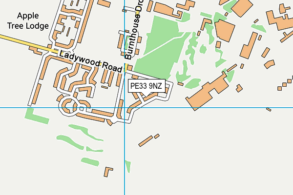 PE33 9NZ map - OS VectorMap District (Ordnance Survey) PE33 9NZ map - OS VectorMap District (Ordnance Survey)