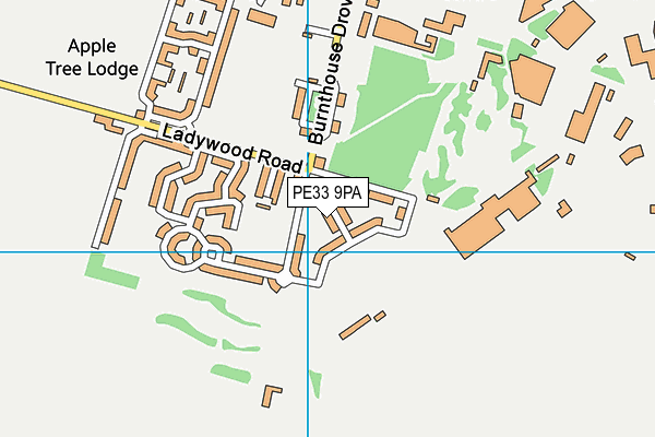 PE33 9PA map - OS VectorMap District (Ordnance Survey) PE33 9PA map - OS VectorMap District (Ordnance Survey)