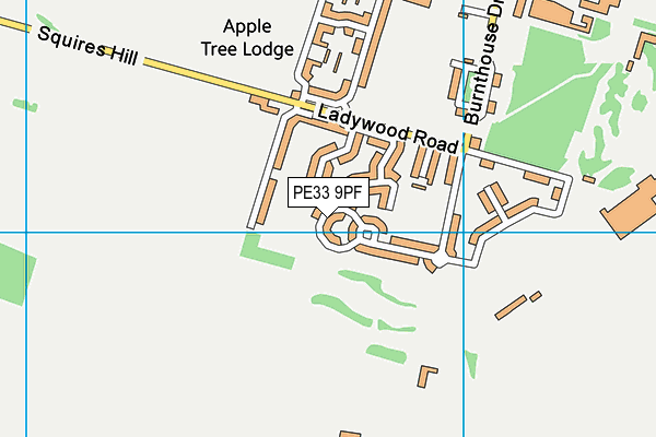 PE33 9PF map - OS VectorMap District (Ordnance Survey) PE33 9PF map - OS VectorMap District (Ordnance Survey)