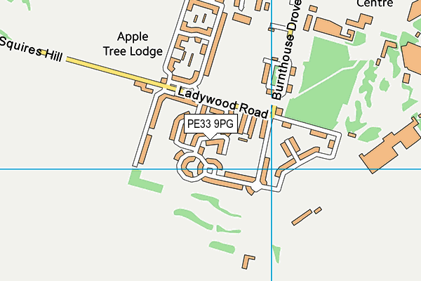 PE33 9PG map - OS VectorMap District (Ordnance Survey) PE33 9PG map - OS VectorMap District (Ordnance Survey)