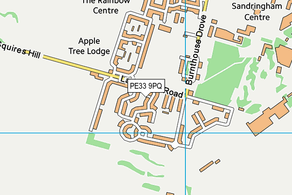 PE33 9PQ map - OS VectorMap District (Ordnance Survey) PE33 9PQ map - OS VectorMap District (Ordnance Survey)