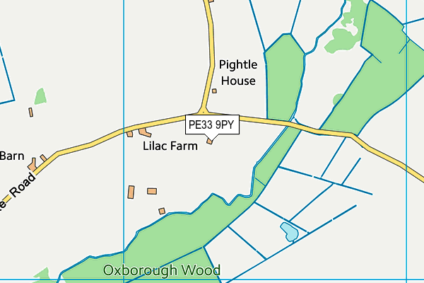 PE33 9PY map - OS VectorMap District (Ordnance Survey) PE33 9PY map - OS VectorMap District (Ordnance Survey)