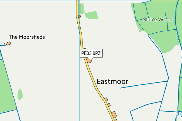 PE33 9PZ map - OS VectorMap District (Ordnance Survey) PE33 9PZ map - OS VectorMap District (Ordnance Survey)