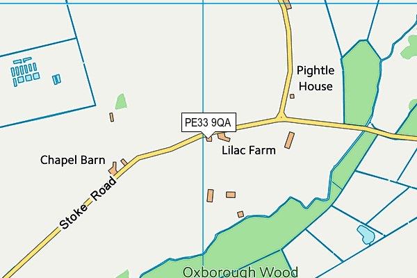 PE33 9QA map - OS VectorMap District (Ordnance Survey) PE33 9QA map - OS VectorMap District (Ordnance Survey)