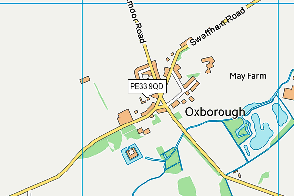 PE33 9QD map - OS VectorMap District (Ordnance Survey) PE33 9QD map - OS VectorMap District (Ordnance Survey)