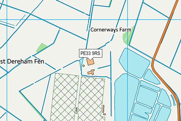 PE33 9RS map - OS VectorMap District (Ordnance Survey) PE33 9RS map - OS VectorMap District (Ordnance Survey)
