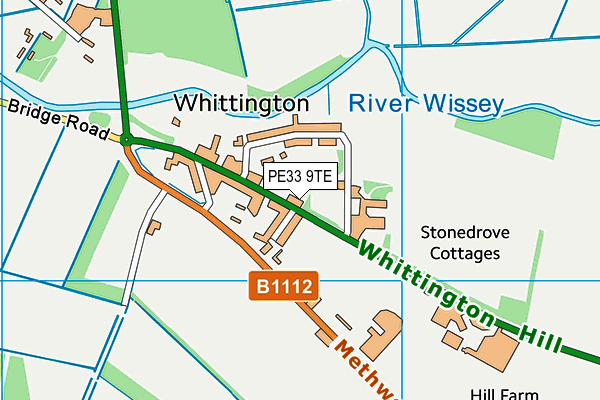 PE33 9TE map - OS VectorMap District (Ordnance Survey)