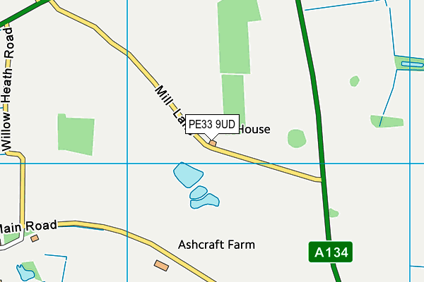 PE33 9UD map - OS VectorMap District (Ordnance Survey) PE33 9UD map - OS VectorMap District (Ordnance Survey)