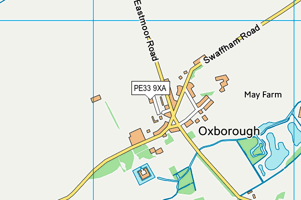 PE33 9XA map - OS VectorMap District (Ordnance Survey) PE33 9XA map - OS VectorMap District (Ordnance Survey)