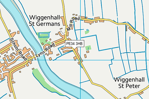 PE34 3HB map - OS VectorMap District (Ordnance Survey) PE34 3HB map - OS VectorMap District (Ordnance Survey)