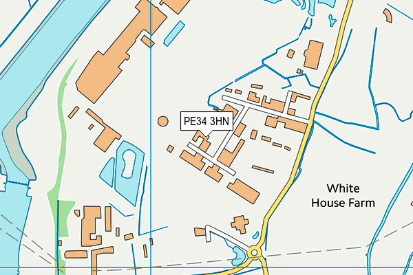 PE34 3HN map - OS VectorMap District (Ordnance Survey) PE34 3HN map - OS VectorMap District (Ordnance Survey)